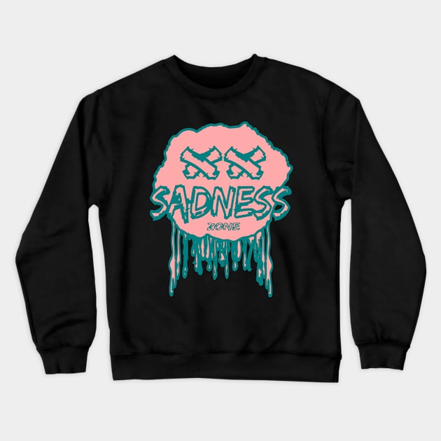 SADNESS ZONE Crewneck Sweatshirt by AVOLATION